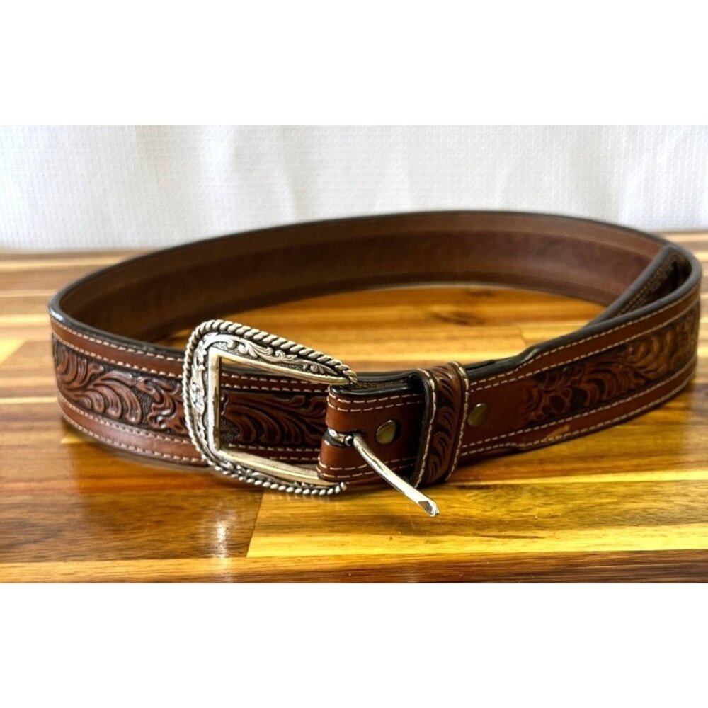 Ariat Men's genuine leather belt, size 36, western, cowboy, rodeo